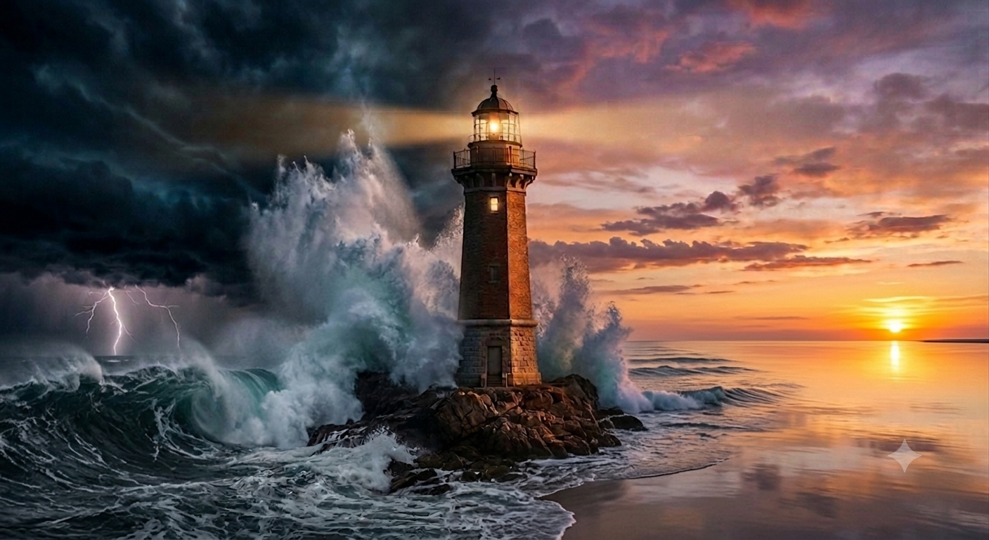 tel un phare dans la nuit, j'accompagne ceux qui traversent des tempêtes de vie, à décoder les messages du corps, pour qu'ils retrouvent leur propre chemin.